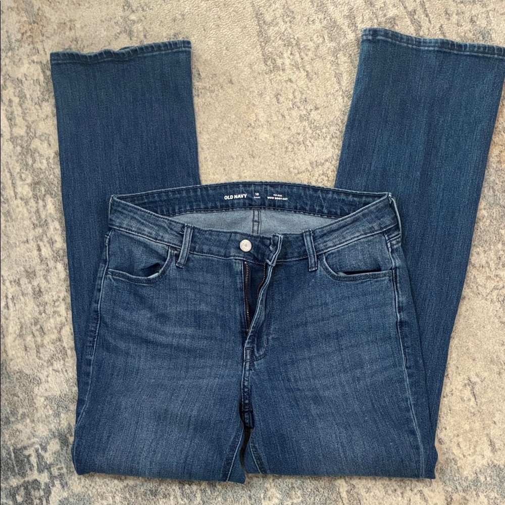 Old Navy Women's Dark Blue Boot Cut Jeans